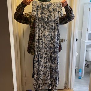 Strapless maxi dress